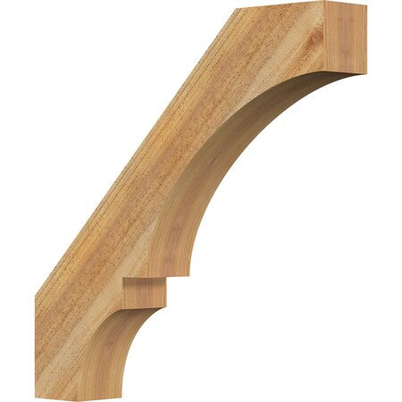 Ekena Millwork 4"W x 24"D x 24"H Balboa Rough Sawn Knee Brace, Western Red Cedar BRC04X24X24BOA00RWR